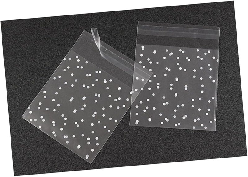 Frosted Plastic Bags 7x7 Inches Self Adhesive For Cookies Candy Pastries Party Favors - Image 2